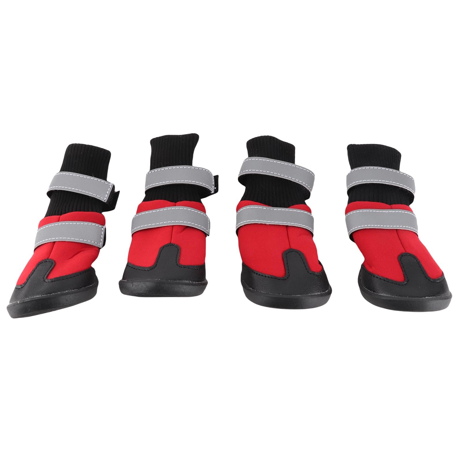 CovertSafe& Hondenlaarzen voor honden, antislip, waterdichte hondenlaarsjes voor buiten, hondenschoenen voor middelgrote tot grote honden, 4 stuks met robuuste zool, zwart-blauw