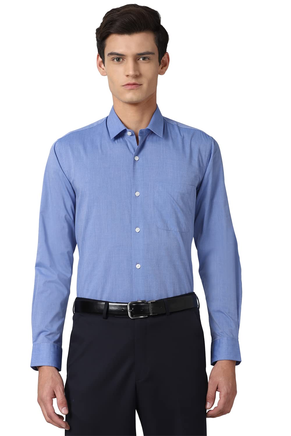Peter England Men's Solid Regular Fit Shirt-picture-14