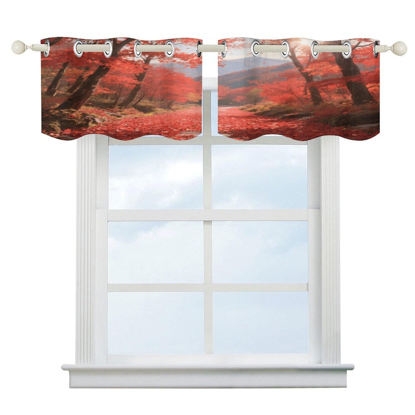 Fekiloot Style Gumbagg Trail Short Curtains Valance Curtain