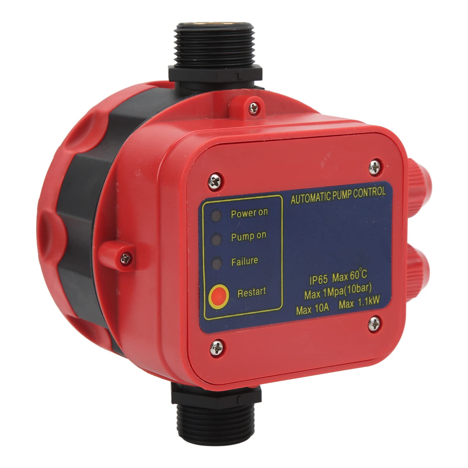 Garosa Automatyczny Regulator Ciśnienia Pompy Wodnej ABS, Pilot Zdalnego Sterowania, Przełącznik Pompy Ogrodowej, Zabezpieczenie Przed Pracą Na Biegu Jałowym, 220V-240V, Czerwony