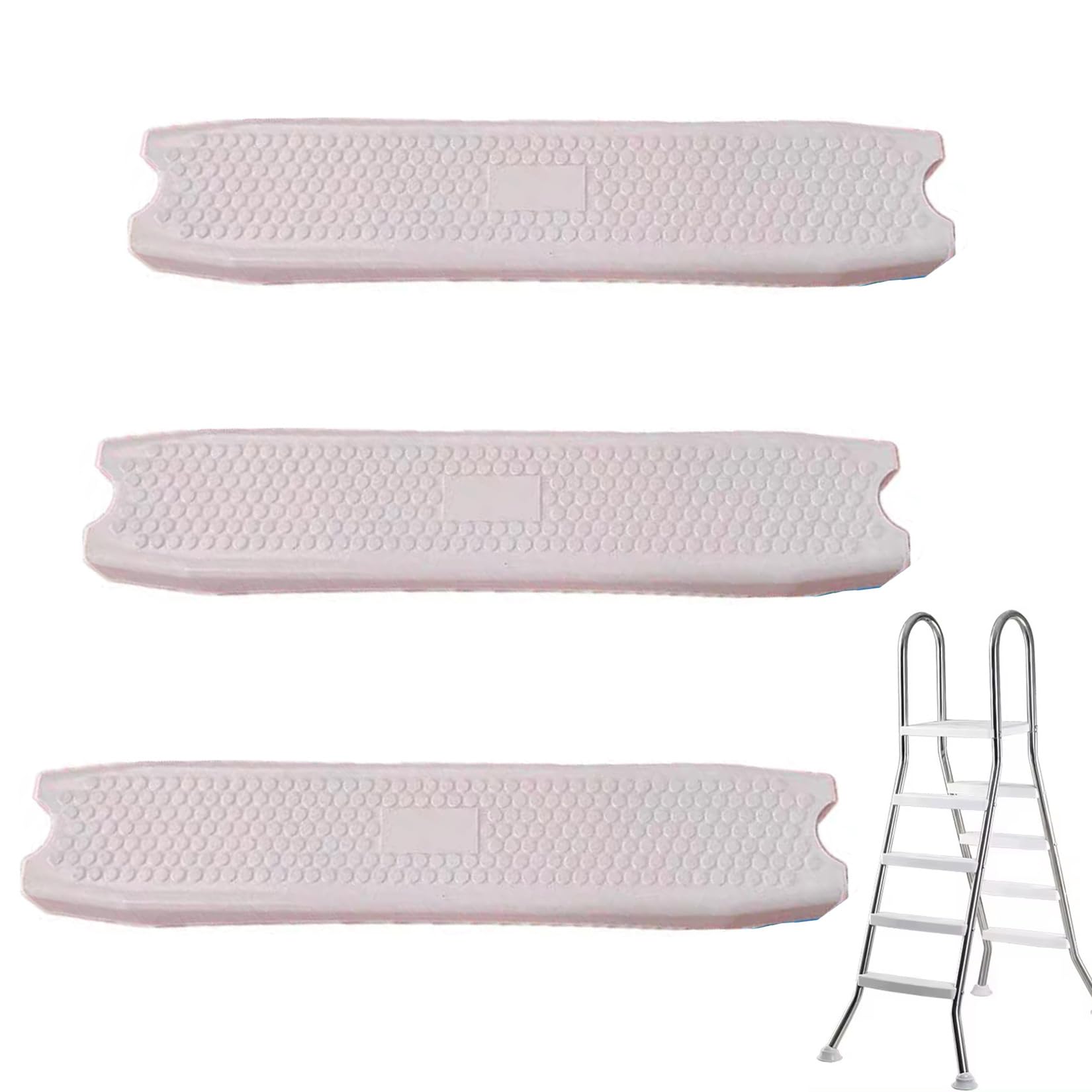 BOTOWI Gradini per scaletta per Piscina da 18 Pollici Gradini per scalette universali per Scale in plastica Modellate interrate e Fuori Terra, capacità di Peso di 500 libbre,3pcs