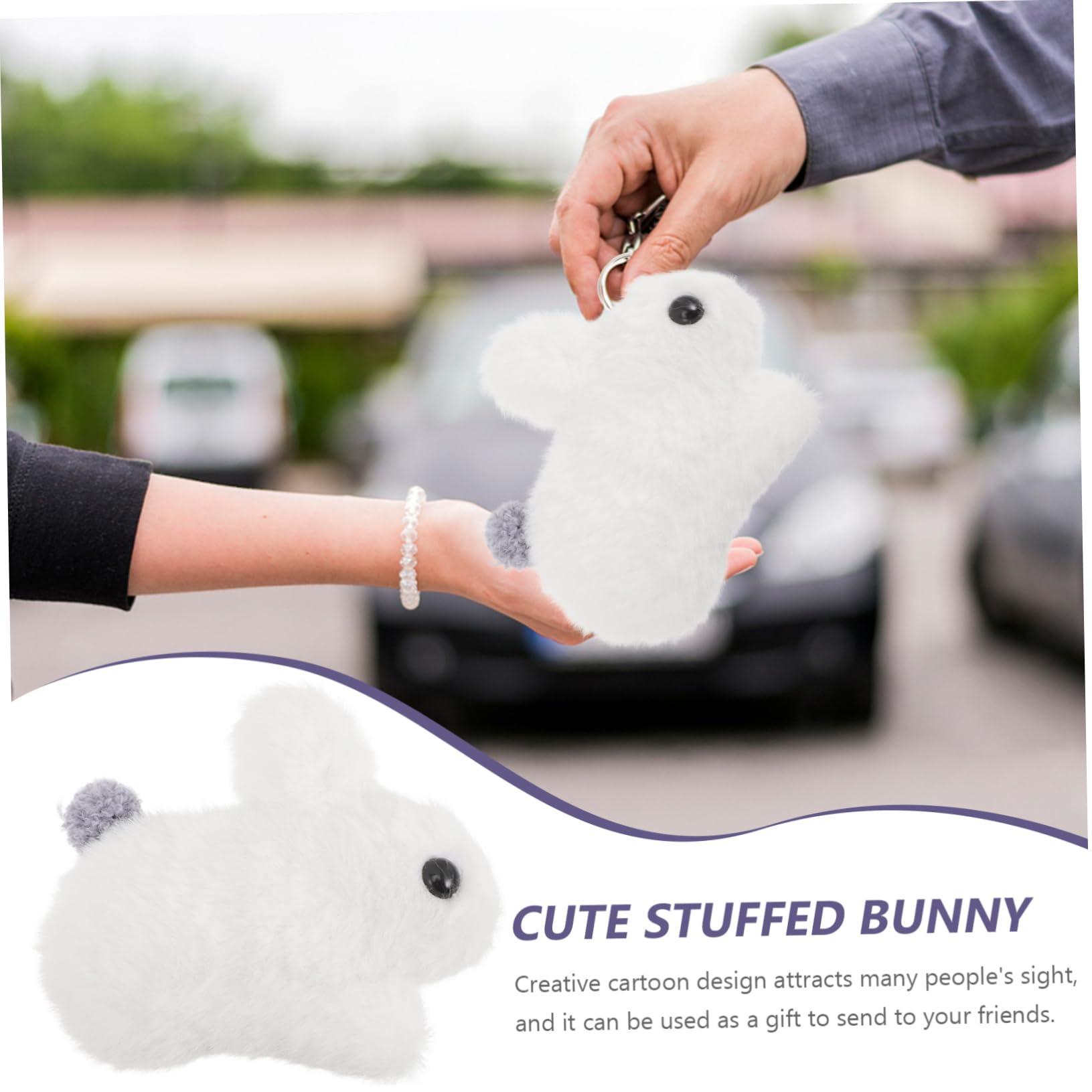 ibasenice 25piezas Colgantes De Conejo De Peluche Llaveros y Adornos Para Mochilas Decoración Adorable Para Bolsos y Accesorios De Fiesta