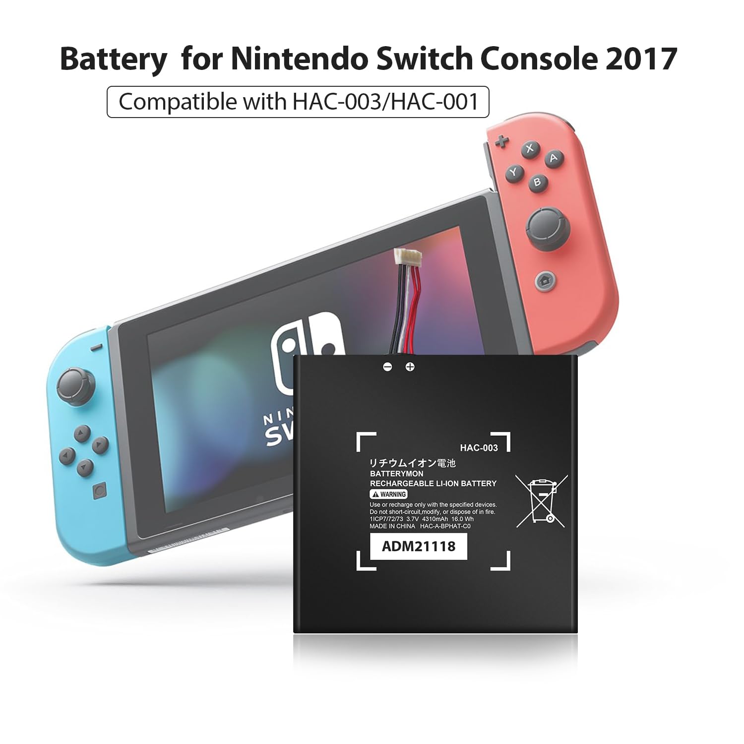 Amazon.com: DRECHAS HAC-003 Battery, [4310mAh] 2024 New 0 Cycle Li  