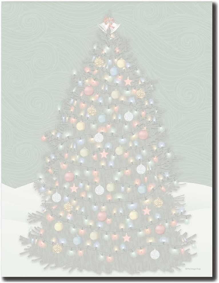 O' Christmas Tree Letterhead Laser & Inkjet Printer Paper, 500pk