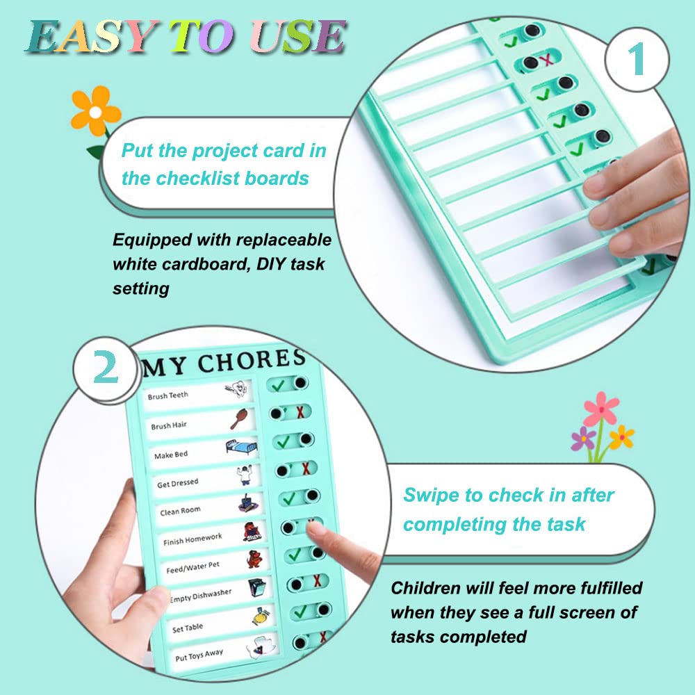 2 Pièces Tableaux De Liste De Tâches, Tableau De Tâches Avec 26 Papier Vierge, Corvées Tableaux