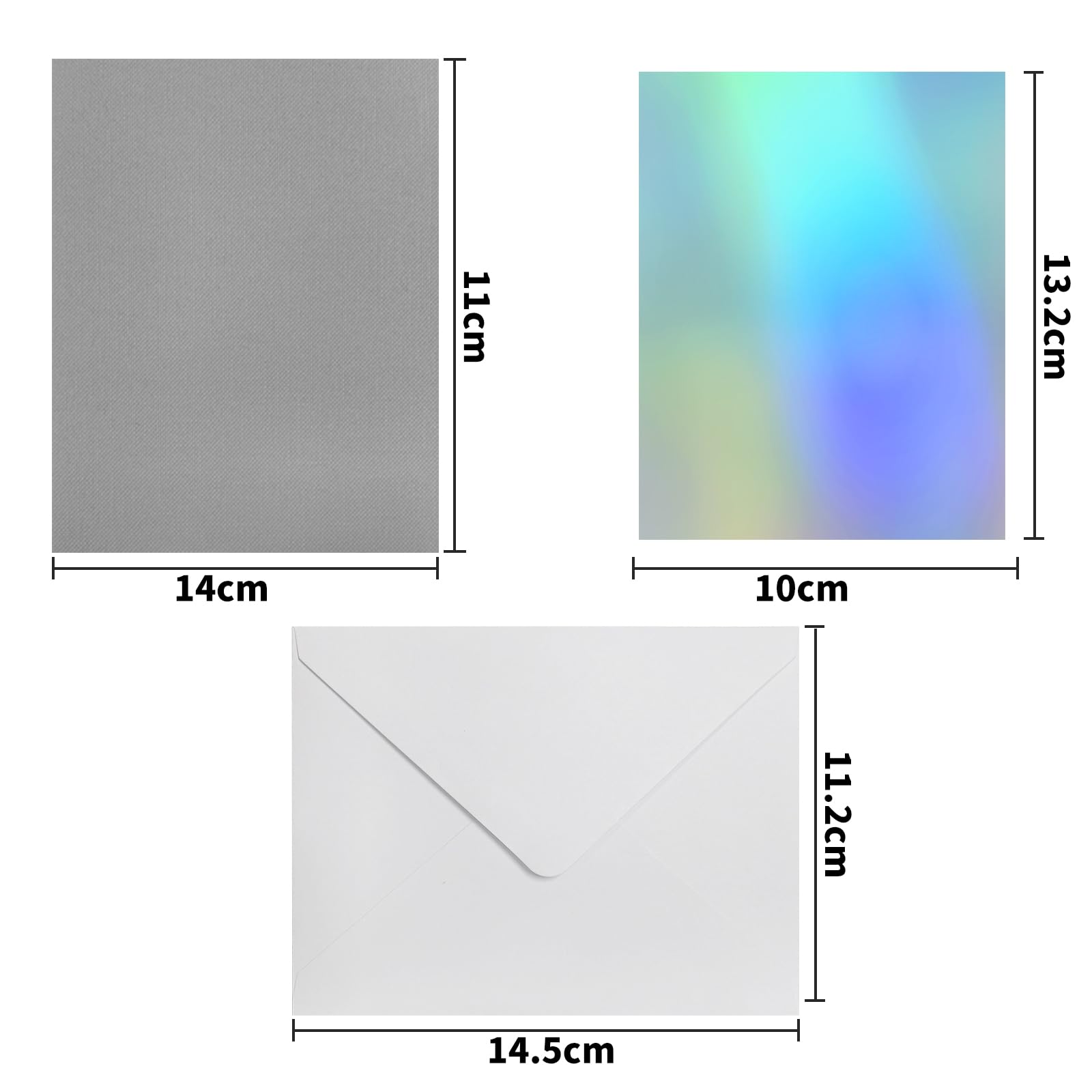 Bocguy Tarjetas para usar con Cricut Joy, paquete de 12 tarjetas con sobres para manualidades, regalo, tarjetas de felicitación, invitación