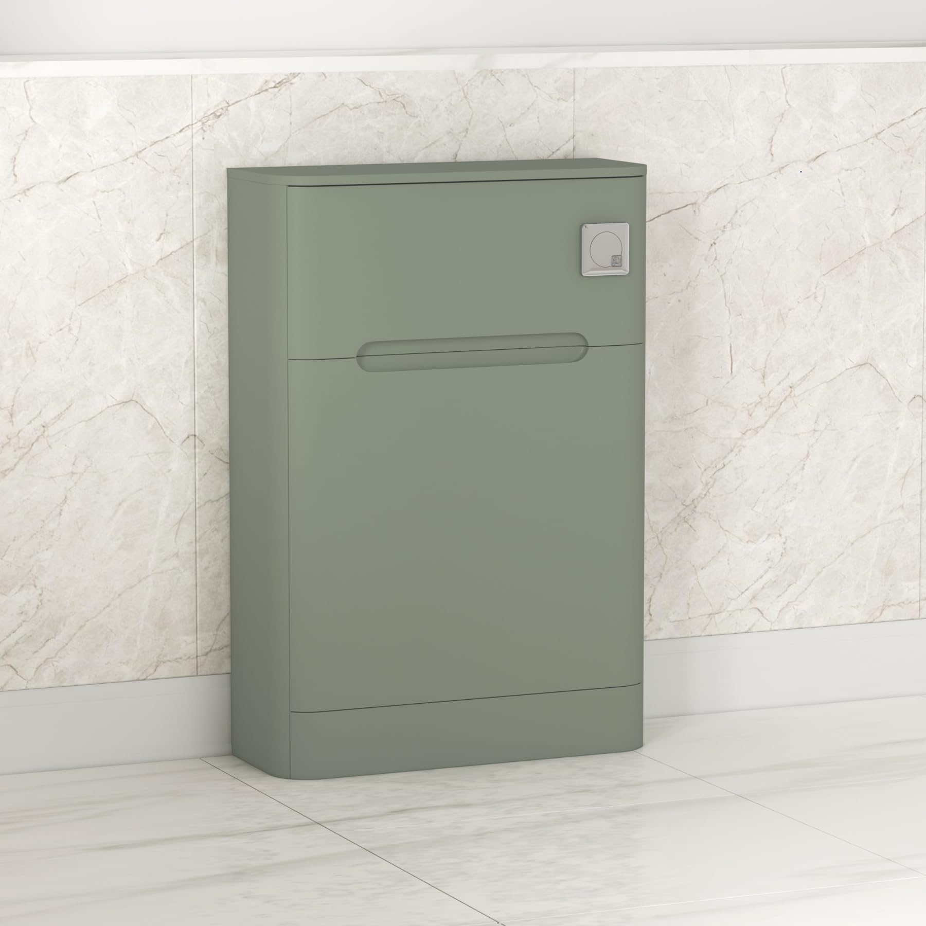 Venice 550mm BTW Bathroom Back to Wall Toilet WC Unit Satin Green