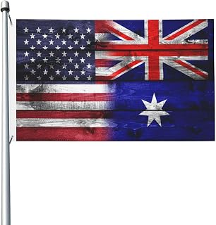 US Australia America Flag Double-Sided Flags 3x5FT Vibrant Colors Long-Lasting Symbolism