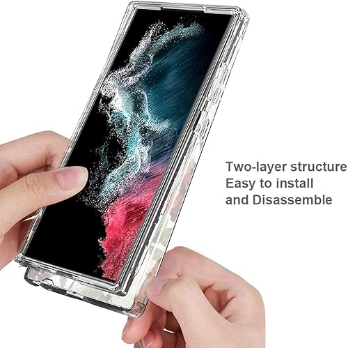 Miniatura 11 de Funda para Samsung Galaxy S23 Ultra 5G, Samsung S23 Ultra con protector de pantalla de vidrio templado, funda protectora de cuerpo completo