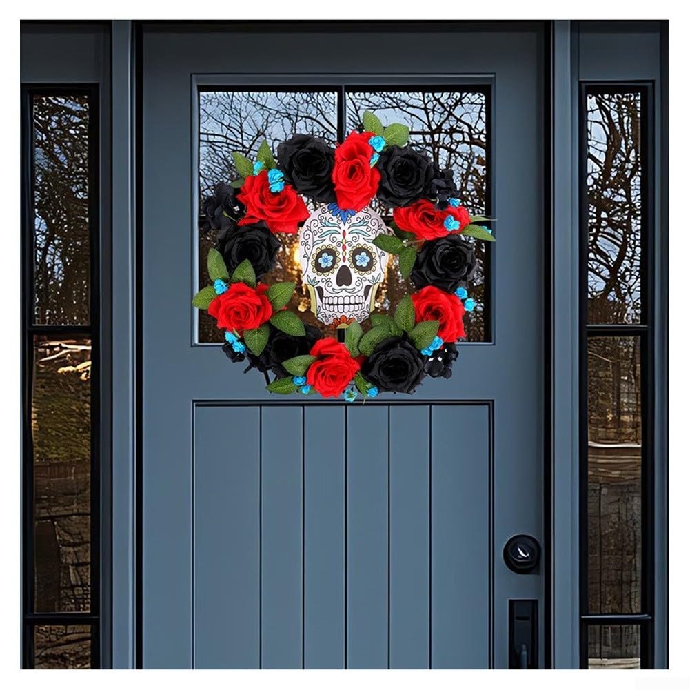 para corona Vid Natural con Calavera para madera Halloween México