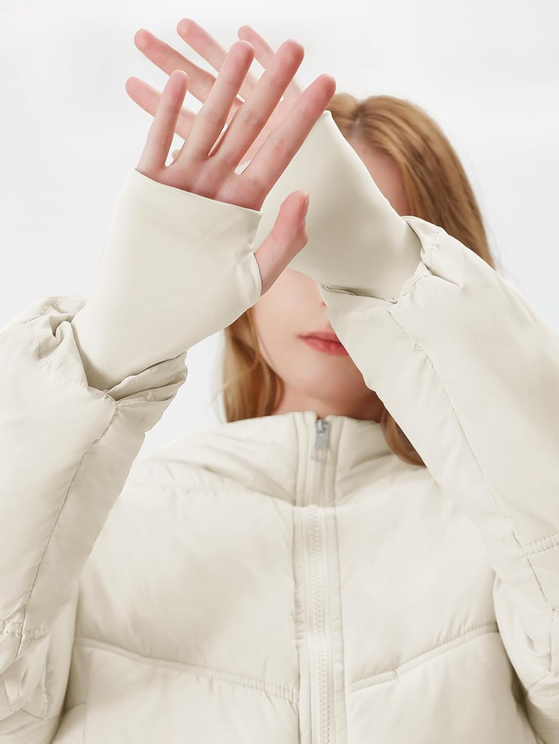 Womens Lightweight Quilted Puffer Jacket with Hood - Image 4