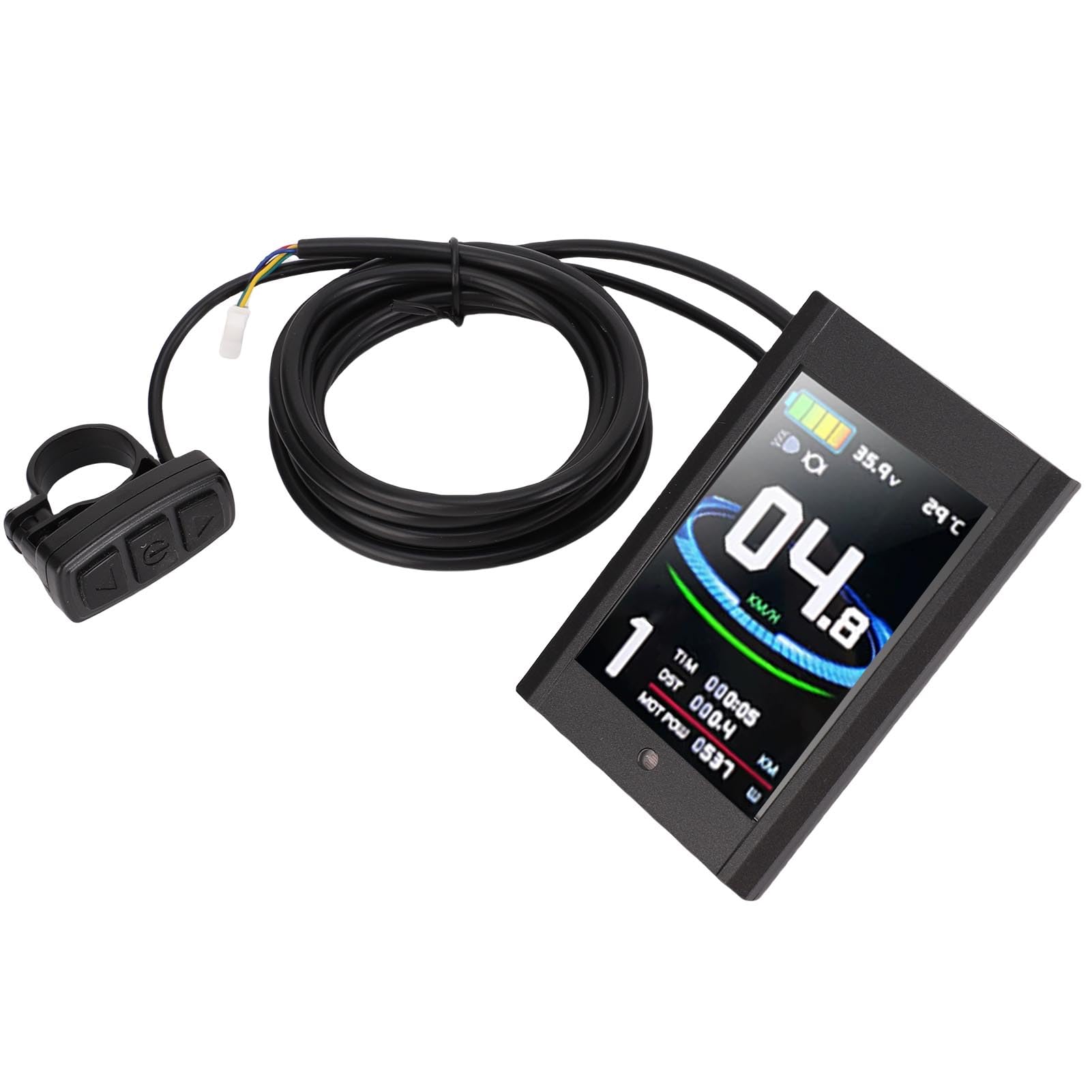 Buachois Bicicleta eléctrica Scooter Pantalla LCD Medidor Pantalla a Color KT LCD12