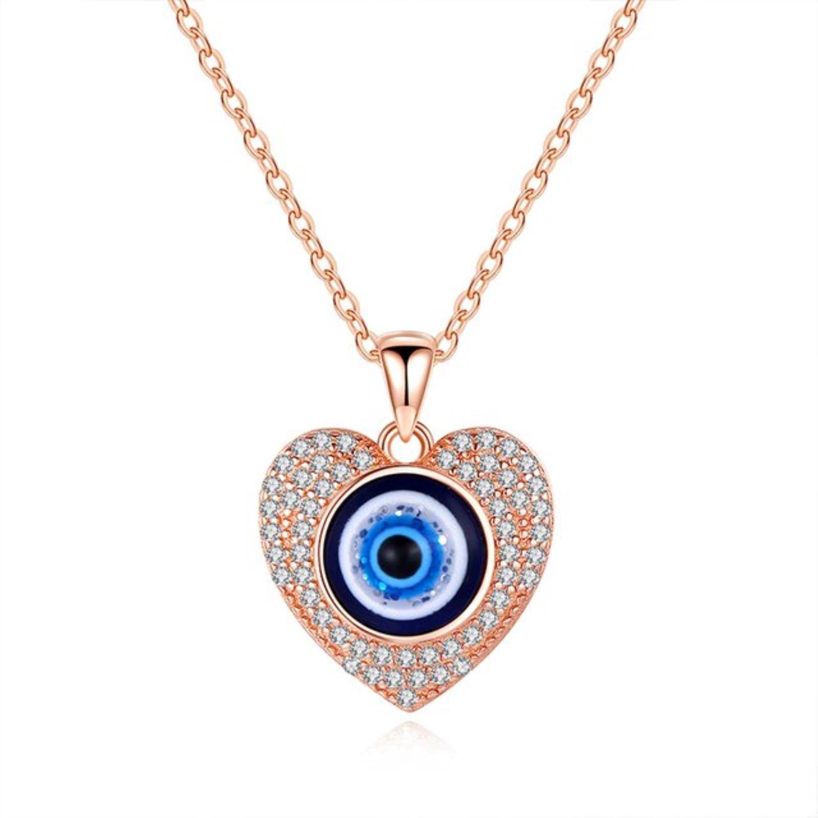 Pulseras turcas contra el Mal de Ojo, Collar de Plata de Ley 925 con Esmalte Azul y Mal de Ojo para Mujer y Hombre, Regalos de joyería
