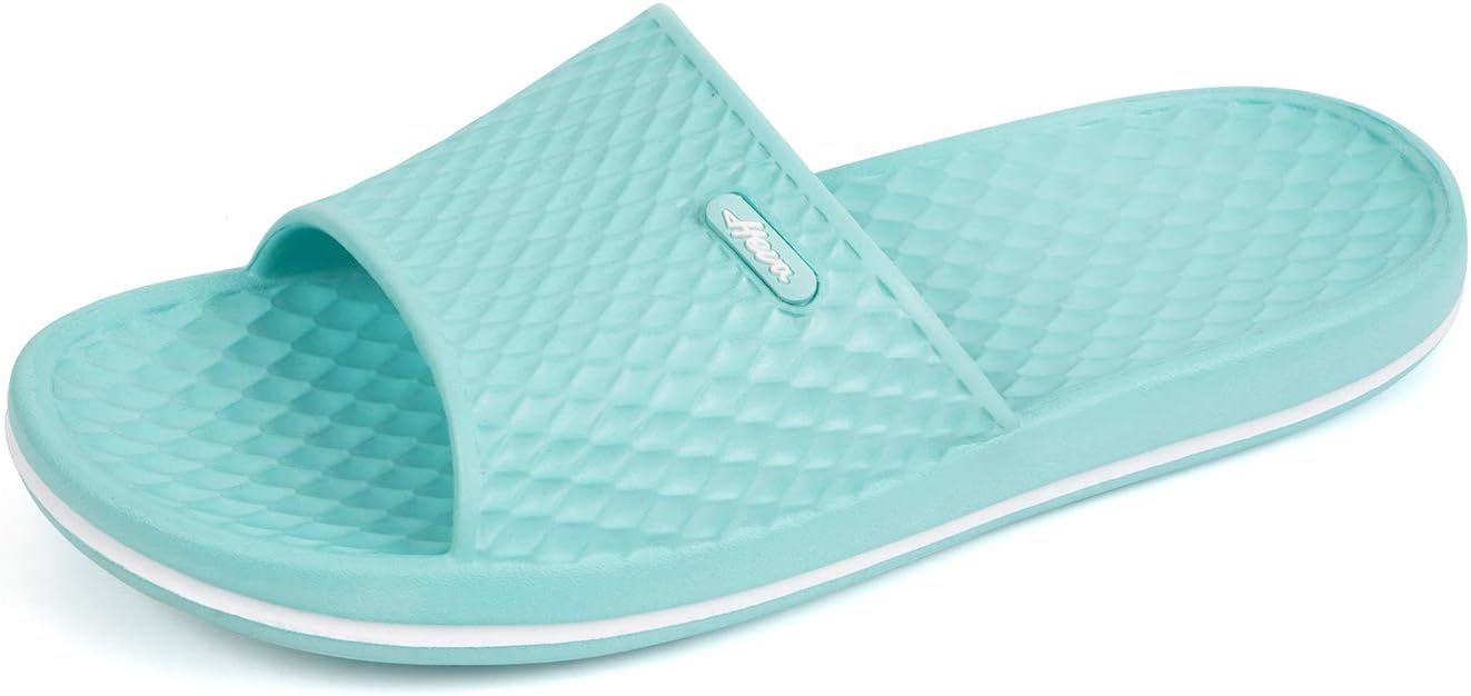 FUNKYMONKEY Womens Bathroom Shower Slippers Indoor Home Beach Non Slip Sandal