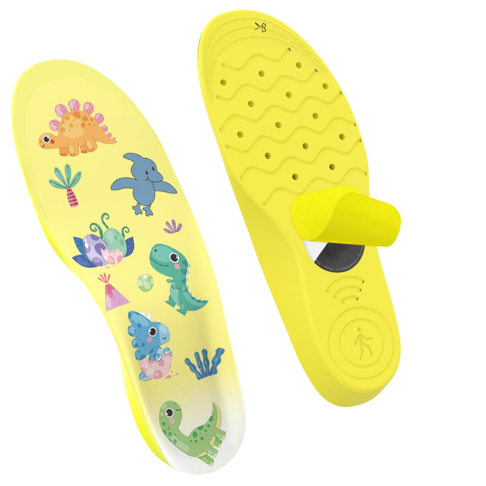 AXFEE Plantillas para Air-tag Dispositivo, Oculto Air Tag GPS Tracker Funda Protectora, Instalación Segura, para Plantillas ProtecToras Air tags para Niños y Personas Mayores, Rosa(175-190mm) — view 9