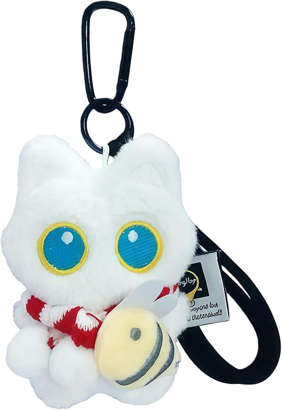 Chaveiro de Gato Preto com Olhos Grandes e Pingente para Bolsa BONTOUJOUR
