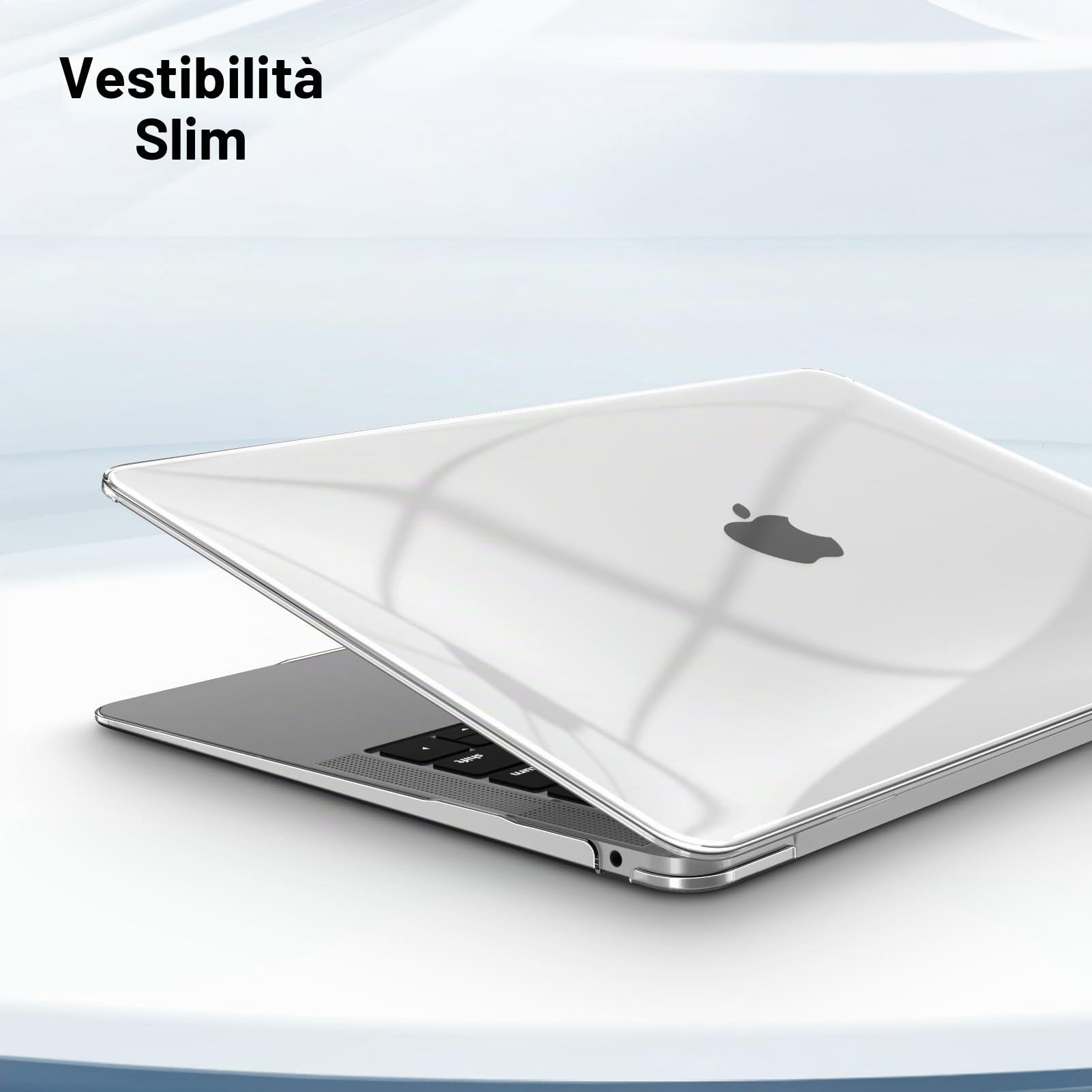 FINTIE Custodia Compatibile con MacBook Air 13 2020/2019/2018 (A2337 M1 / A2179 / A1932 ) - Cover Rigid Protettivo Guscio Rigido Case, Cristallo Chiaro