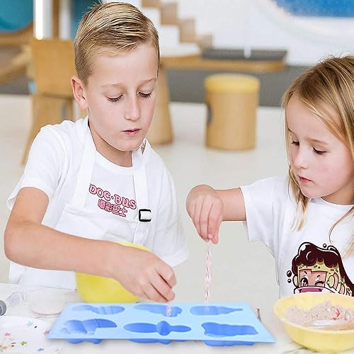 Miniatura 7 de DanziX - Paquete de 3 moldes de silicona para jabón de baby shower, biberón de bebé, pies pequeños, chupete de oso, molde de fondant de silicona