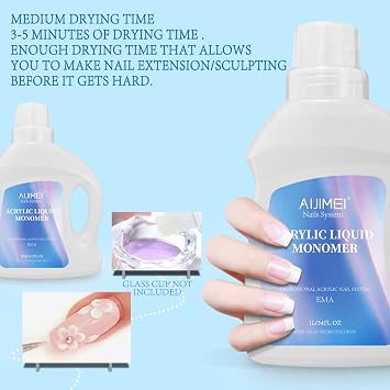 Acrylic Liquid Monomer 34FL.OZ/1L Acrylic Nail Liquid Acrylic Monomer Liquid Acrylic Liquid Acrylic Liquid Monomer Acrylic Nail Liquid Liquid Monomer for Acrylic Nails Acrylic Liquid for Nails