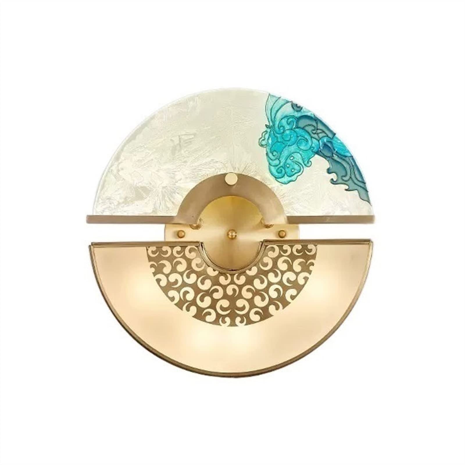 Yinj9562fg One Color Living Room Exquisite Enamel Decorative Wall Lamp Bedroom Hallway Creative Study Classical Decor
