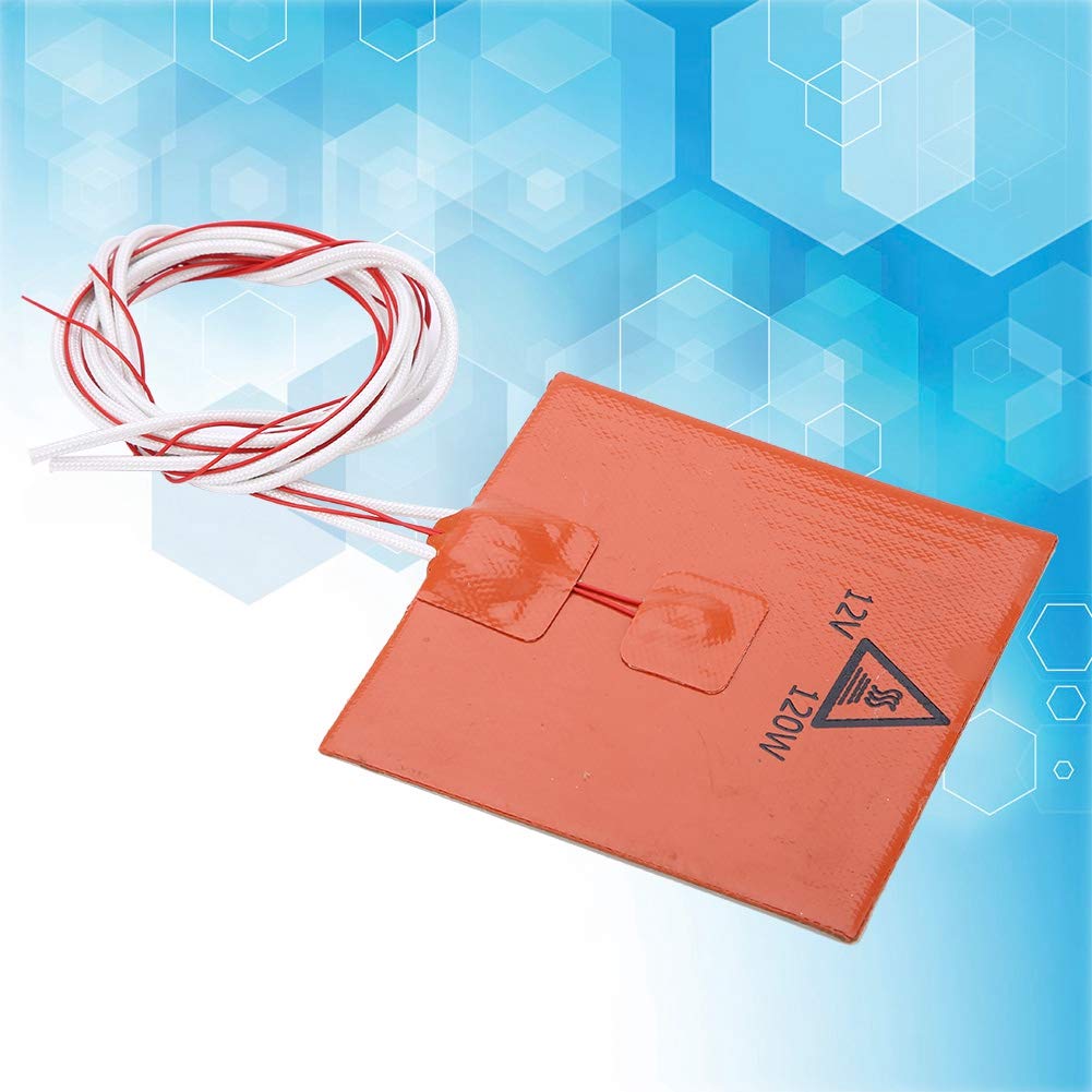 Cama Caliente de Silicona, Alta Eficiencia Térmica, Calentamiento Rápido, Rendimiento Estable, 200 X 200 Mm, Naranja, para Accesorios de Impresora 3D (220v 750w 310 * 310mm