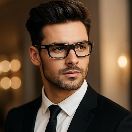 Miniatura 2 de Wraparound - Lentes de seguridad de lente completa con lectores fotocromáticos deportivos con aumento de seguridad para hombres y mujeres