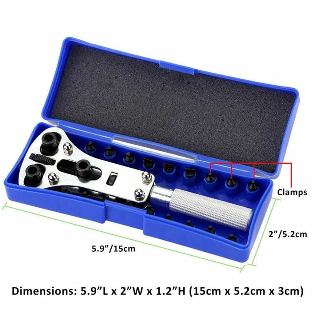 Kit de Herramientas práctico para Abrir la Tapa Trasera del Reloj, Llave de reparación, removedor de Tornillos, Multifuncional