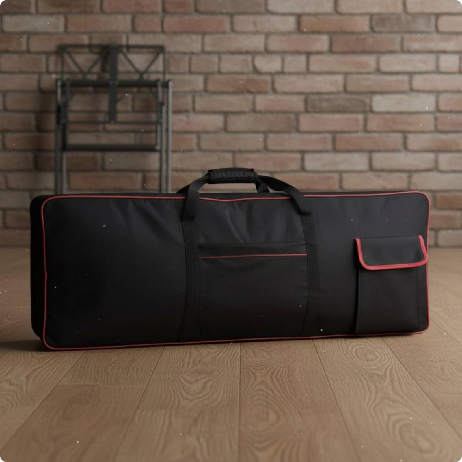 Custodia Tastiera Elettronica Borsa Protettiva Impermeabile Multiuso Imbottitura Soft Tasche Extra Doppia Tracolla Adatta a Spostamenti Lezioni Conservatorio, Nero PU Aggiornato