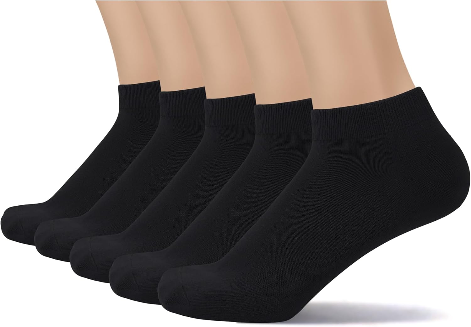 SERISIMPLE Thin Viscose Bamboo Low Cut Ankle Socks Men Breathable Sock Comfort Cool Softy Lightweight Sock 5 Paris