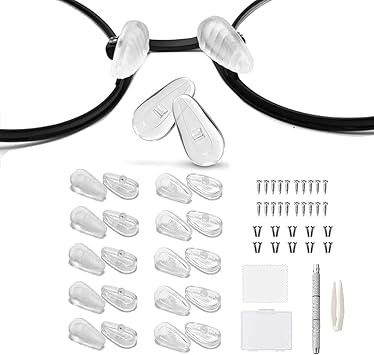 Amazon Co Jp 眼鏡 鼻 パッド メガネ ずれ落ち防止 鼻パッド メガネ鼻パッド メガネ 鼻パッド 柔らかい 12ペア 滑り止め クリア エアクッション パッド跡軽減 シリコン製 鼻あて 交換セット ドライバー 2種類ネジ ピンセット クロス 付き クリア 服 ファッション小物