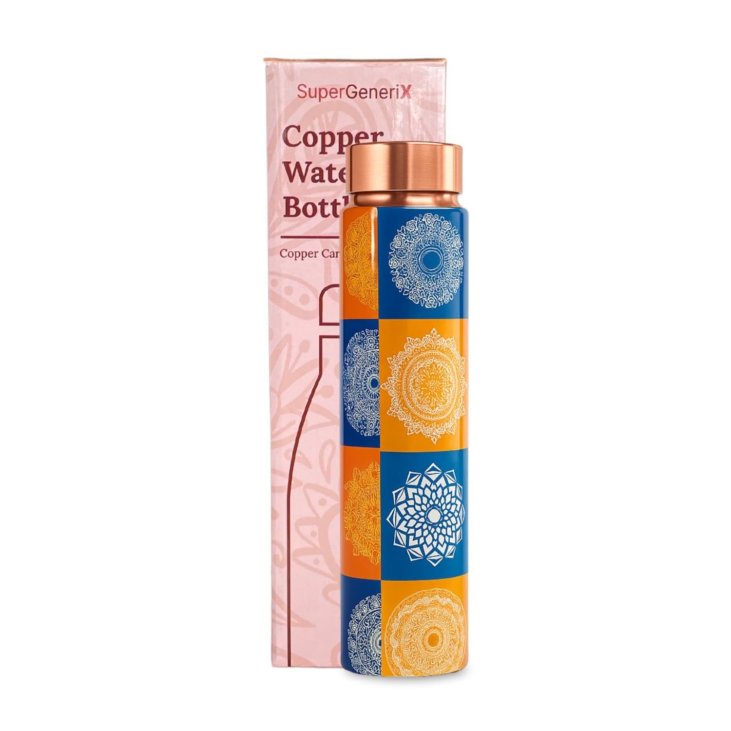SuperGeneriX Copper Water Bottle - 1L Leakproof -8