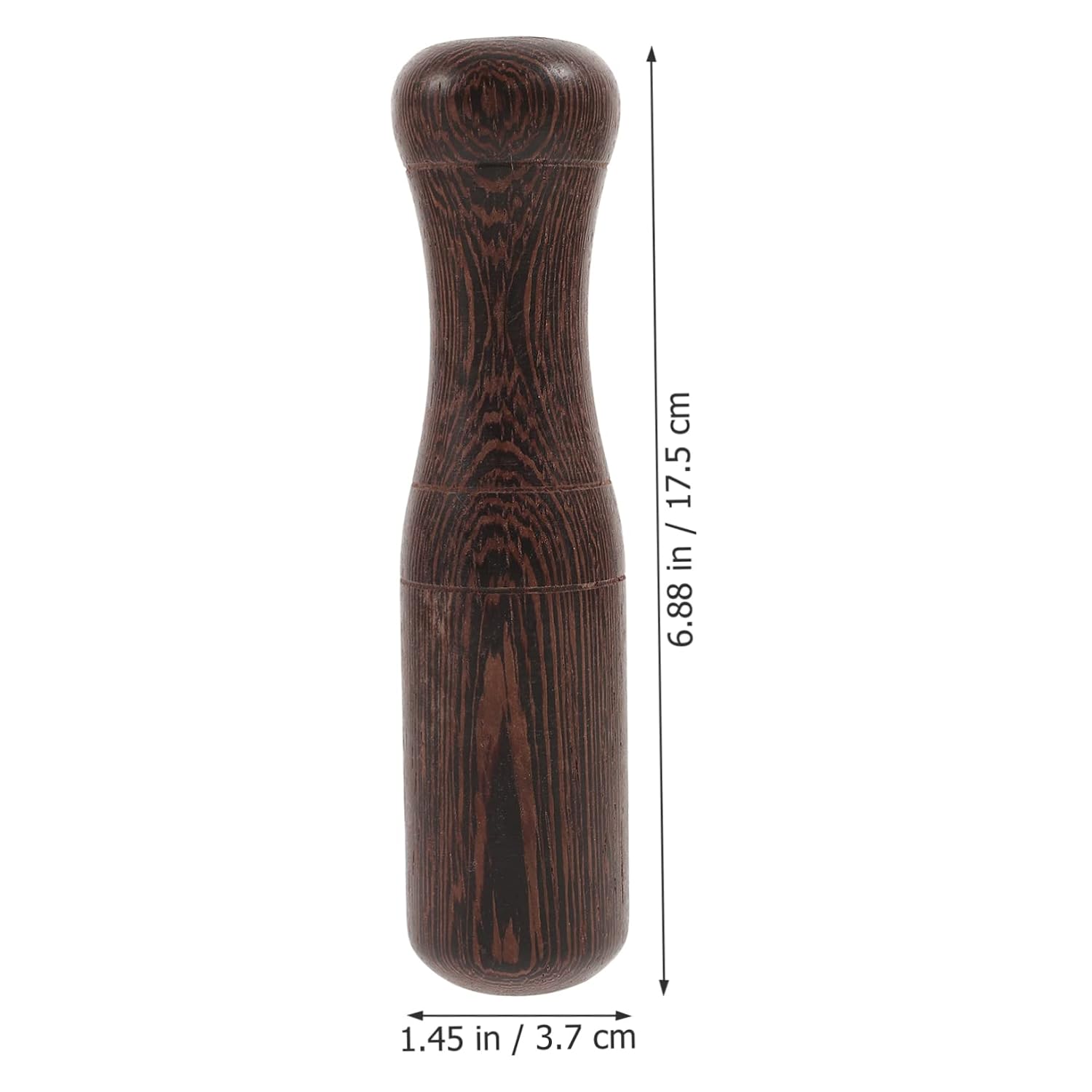 GLEAVI Chicken Wenge Wood Garlic Pestle 6.88 Inch Wooden Grinding Rod for Kitchen Seasoning Sauces Medicine and Purees