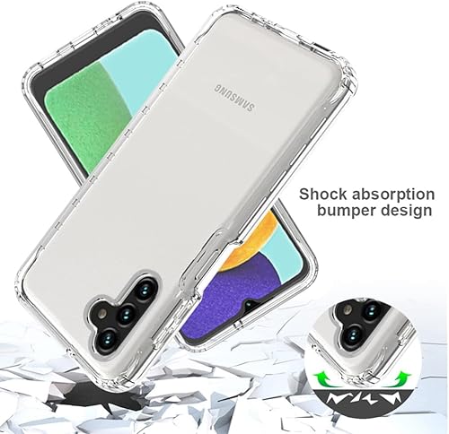 Miniatura 7 de Funda compatible con Galaxy A13 5GSamsung A13 5G SM-A136U con protector de pantalla de vidrio templado, cuerpo completo, a prueba de golpes,