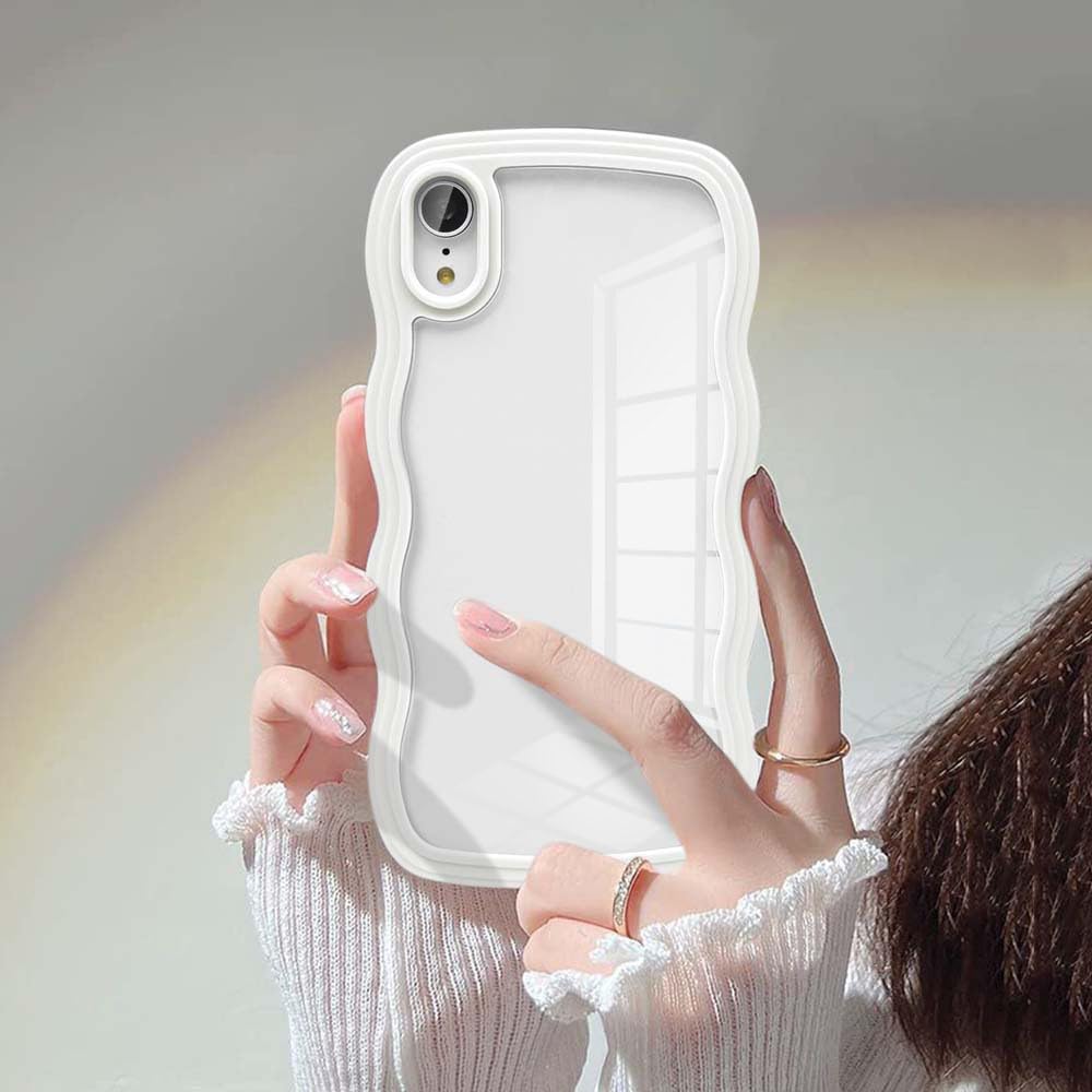 iPhone XR ケース 対応 薄型 軽量 ワイヤレス充電対応 ホワイト