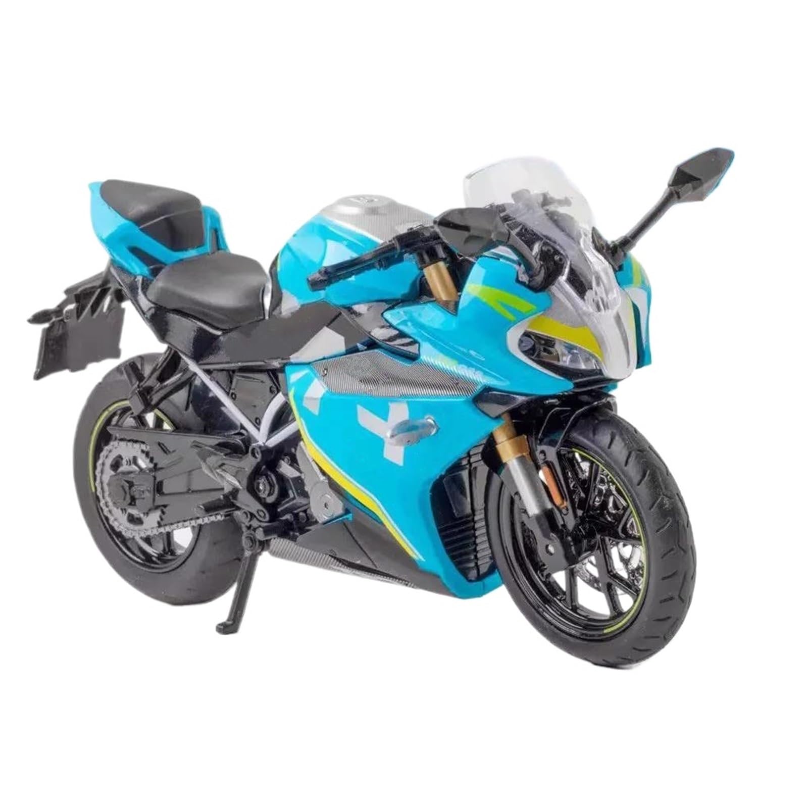 Modello di moto Modellino Di Moto Da Corsa In Scala 1:12, Giocattolo Con Suoni E Luci, Decorazione Per Interni, Regalo Compleanno Per CFmoto 250SR 250 SR(Blue)