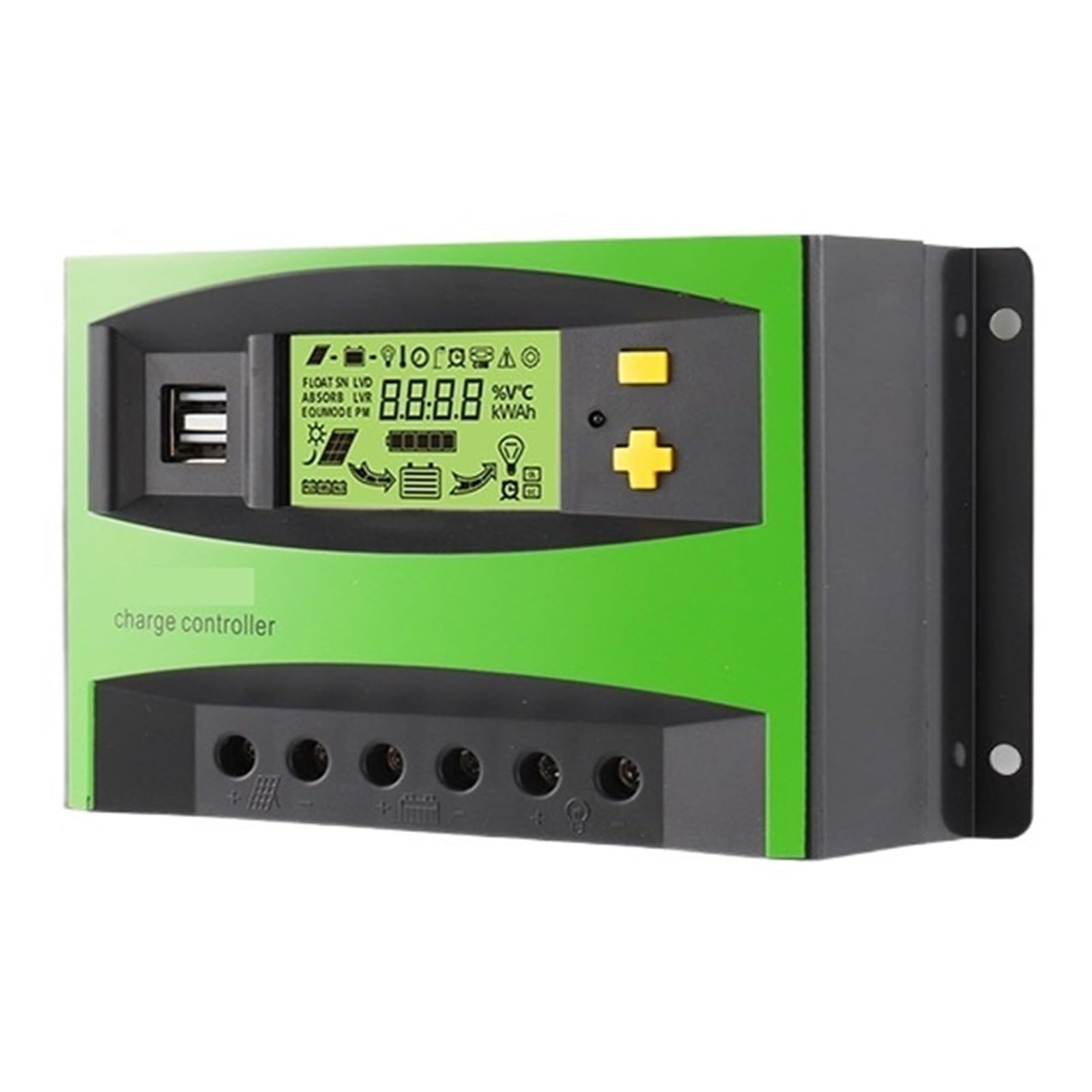 Contrôleur de charge solaire 40A LCD pour batterie 12V 24V de panneau photovoltaïque