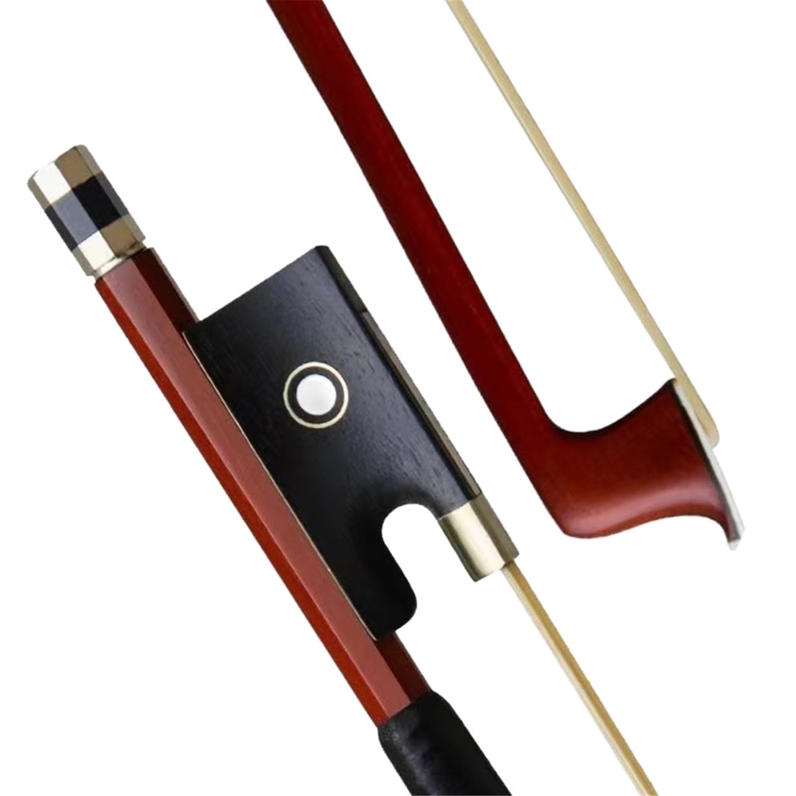 Arco Per Violino Archetto Per Violino In Legno Di Sandalo Rosso Con Coda In Ebano Rotondo Dimensioni Standard Accessori(3/4)