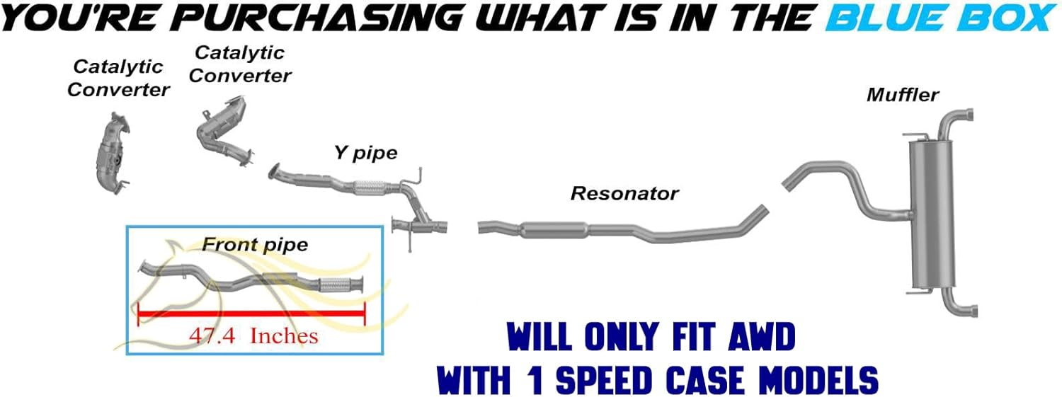 Exhaust Driver Side Front Flex Pipe Compatible for 2014-2018 Jeep Cherokee 3.2L | Stainless Steel | Northeastern Exhaust | Free Gaskets Included | Automotive Replacement Part