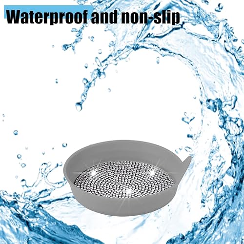 Miniatura 20 de zipelo Bling Car Cup Coaster, 4 Pack Universal Vehicle Anti-Slip Cup Holder Insert Coasters, Crystal Rhinestone Silicone Shockproof Drink Mat, Car