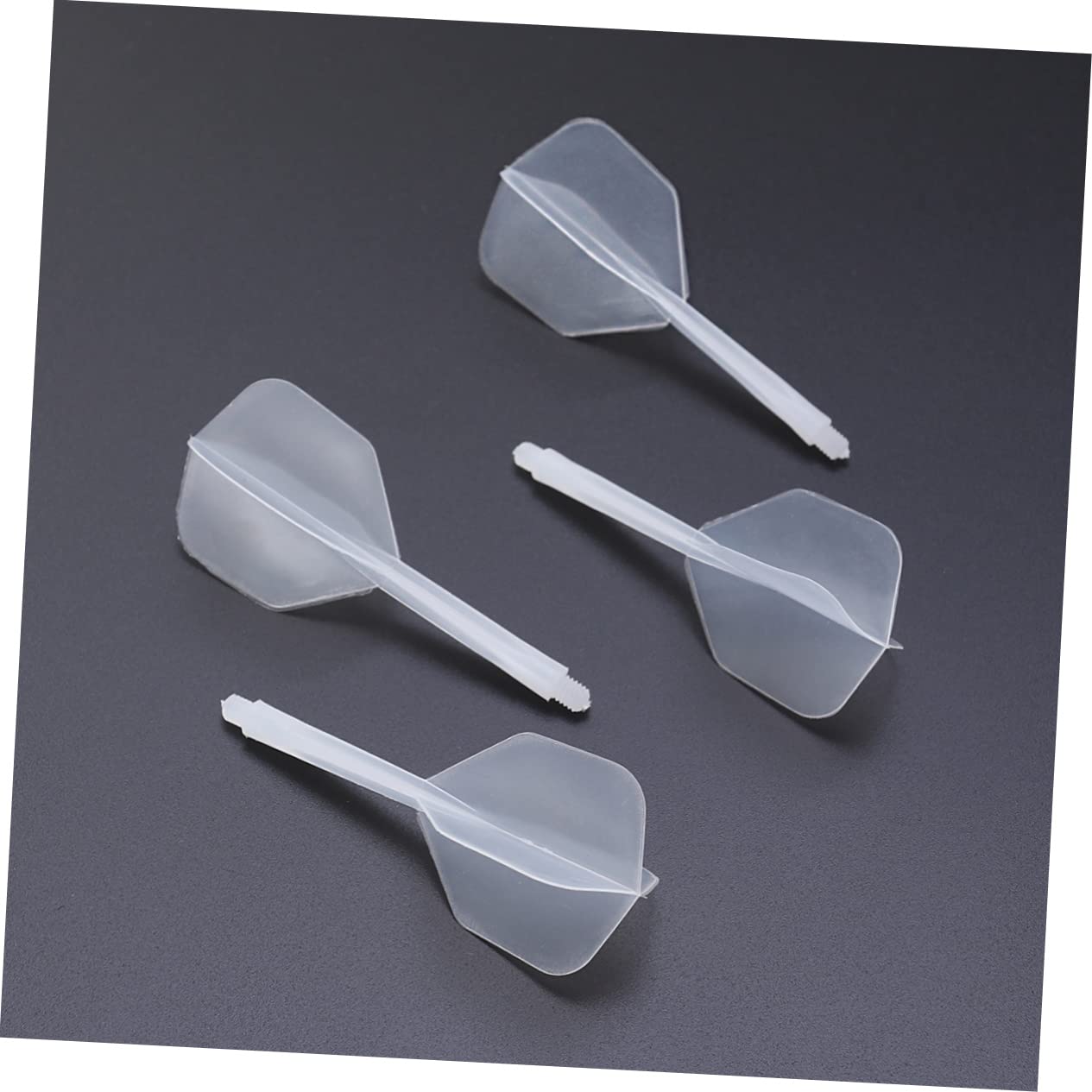 BCOATH Flights Set 4 Pcs Fine Thread Plastic Accessories White for Sports Enthusiasts Family Gatherings