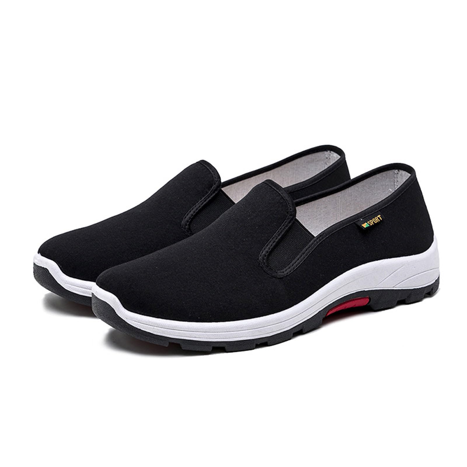 Yummsion Unisex Black Chinese Traditional Martial Arts Shoes,Chinese Style Slippers,Tai Chi Shoes,Canvas Martial Arts Tai Chi Shoes,,Breathable,Tai Chi,Qi Gong,Kung Fu,And Wing Chun