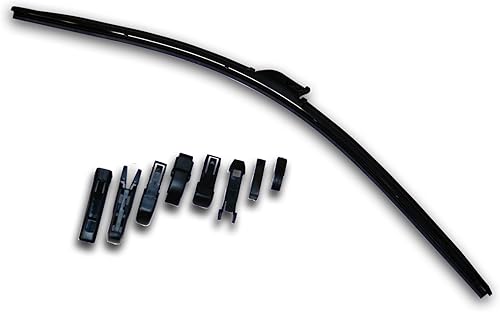 TuningPros WBU-D22 - Limpiaparabrisas sin soporte, adaptador múltiple, 22 pulgadas (21.654 in), lado del conductor, juego de 1