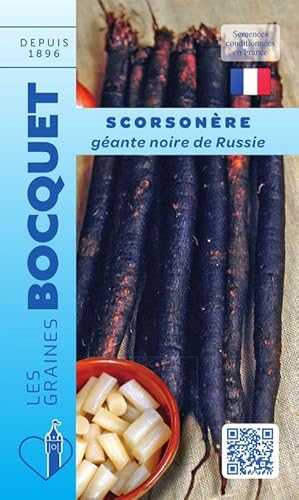 Sachet de graines de Scorsonère géante noire de Russie - 5 g - légume racine - LES GRAINES BOCQUET