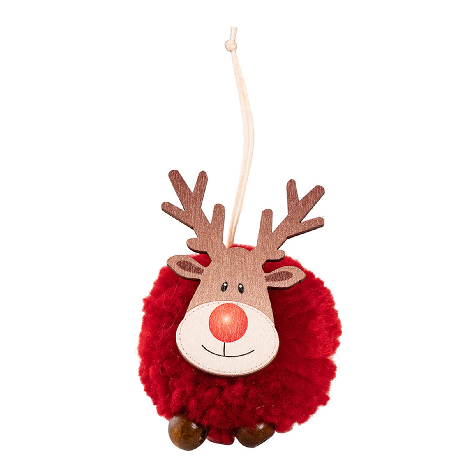 Buxuaaaa Christmas Elk Pendant Christmas Tree Pendant Holiday Hanging Ornament for Tree Fireplaces Hanging Decorations Decorations Ornament Novelty Santa-claus Climbing Rope