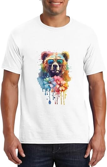 YEXIATODO White T Shirts for Men Graphic T Shirt Summer Shirts Tee Tops Outfits Novelty T-Shirt for Casual Workout