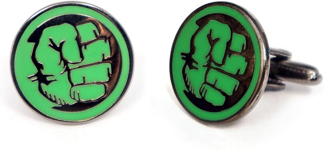 Incredible Hulk Cufflinks, Marvel Avengers Logo Tie Clip, Iron Man Jewelry, Ironman Captain America Tie Tack Present, Cuff Links Wedding Party Groomsmen Gift