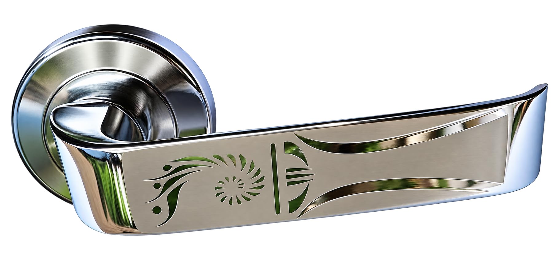 Aluminium Door Handle - Chrome Finish -1