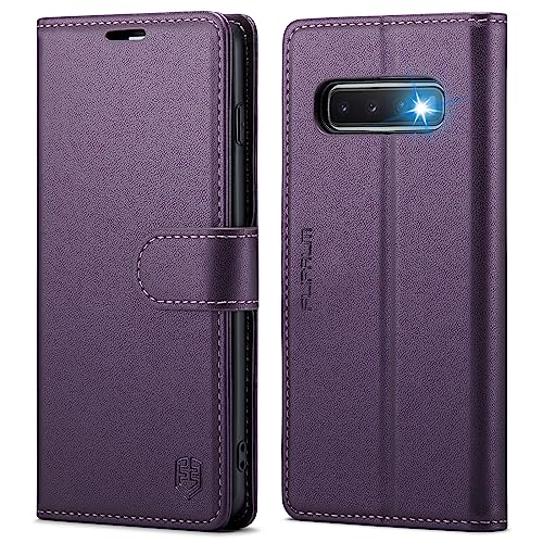 FLIPALM Wallet Case for Samsung Galaxy S10+/S10 Plus 6.4", Purple