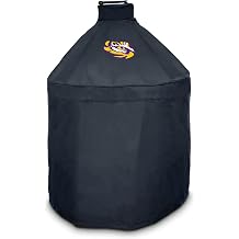 FANMATS 42809 Louisiana State University - Black KAMADO Style Grill Cover with Primary Logo - 27" x 27" x 40"