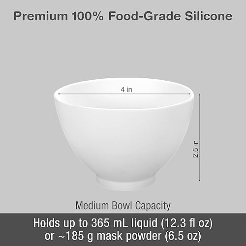 Miniatura 10 de APPEARUS Tazón grande de silicona para mezclar  18.6 oz (18.6 fl oz)  Tazón flexible, de grado alimenticio, resistente al calor para cuidado de la